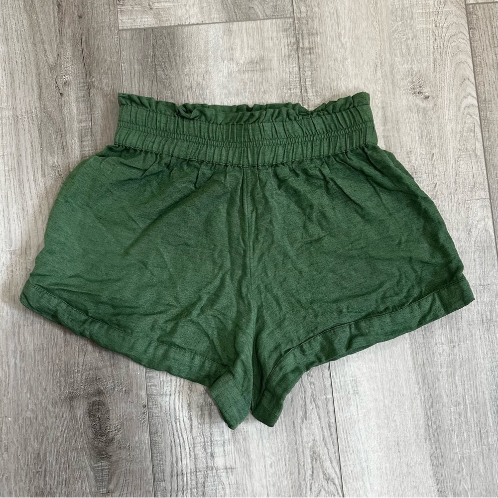 O’Neill Green Linen Shorts, size small